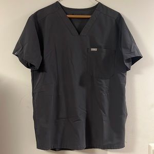 Figs Scrub Top size small graphite color